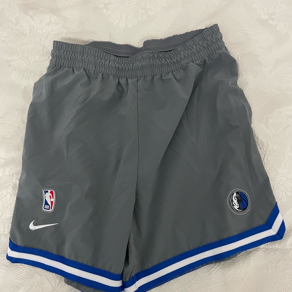 Nike Gray and Blue Athletic Shorts